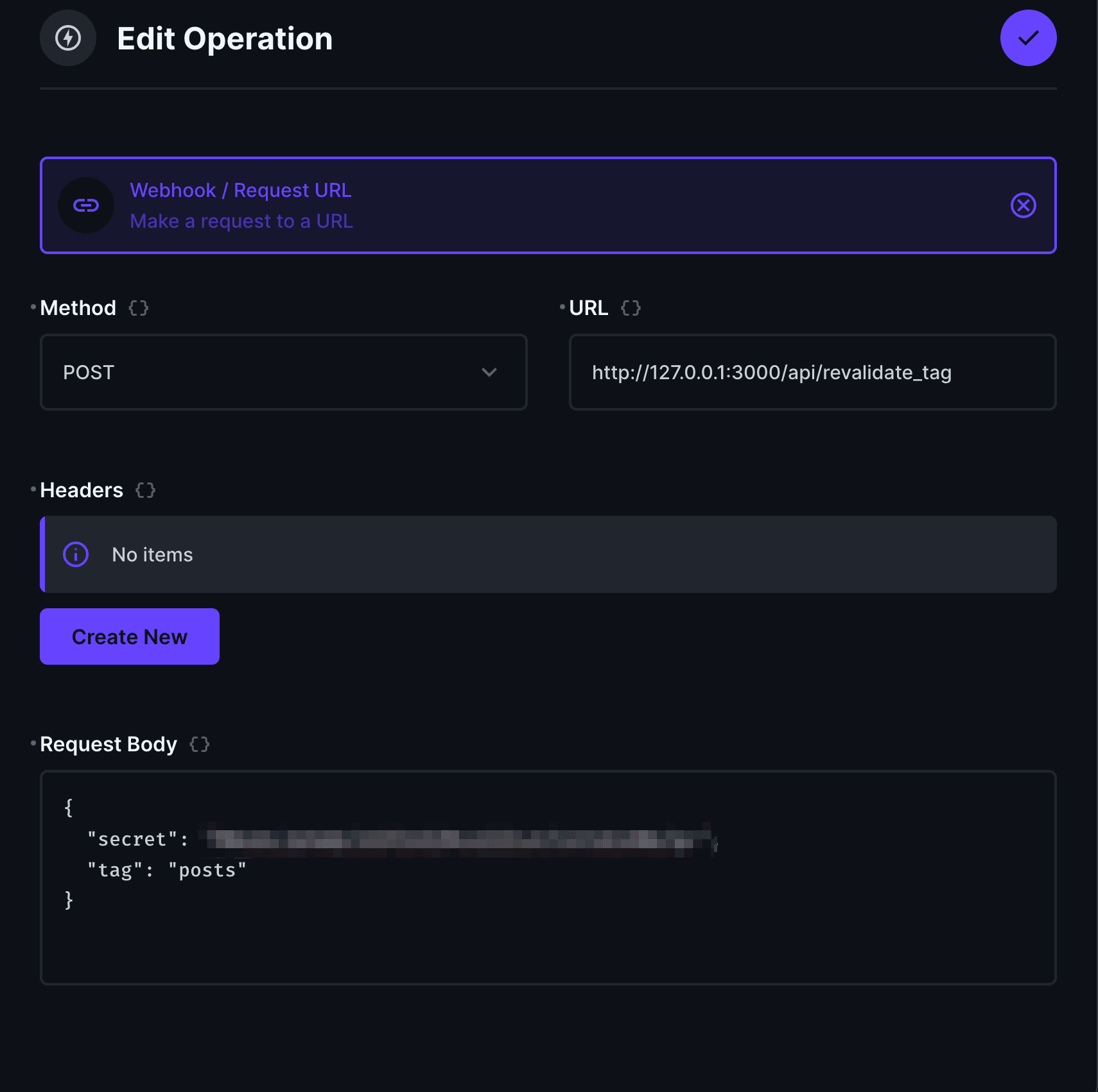 Directus setup step 4