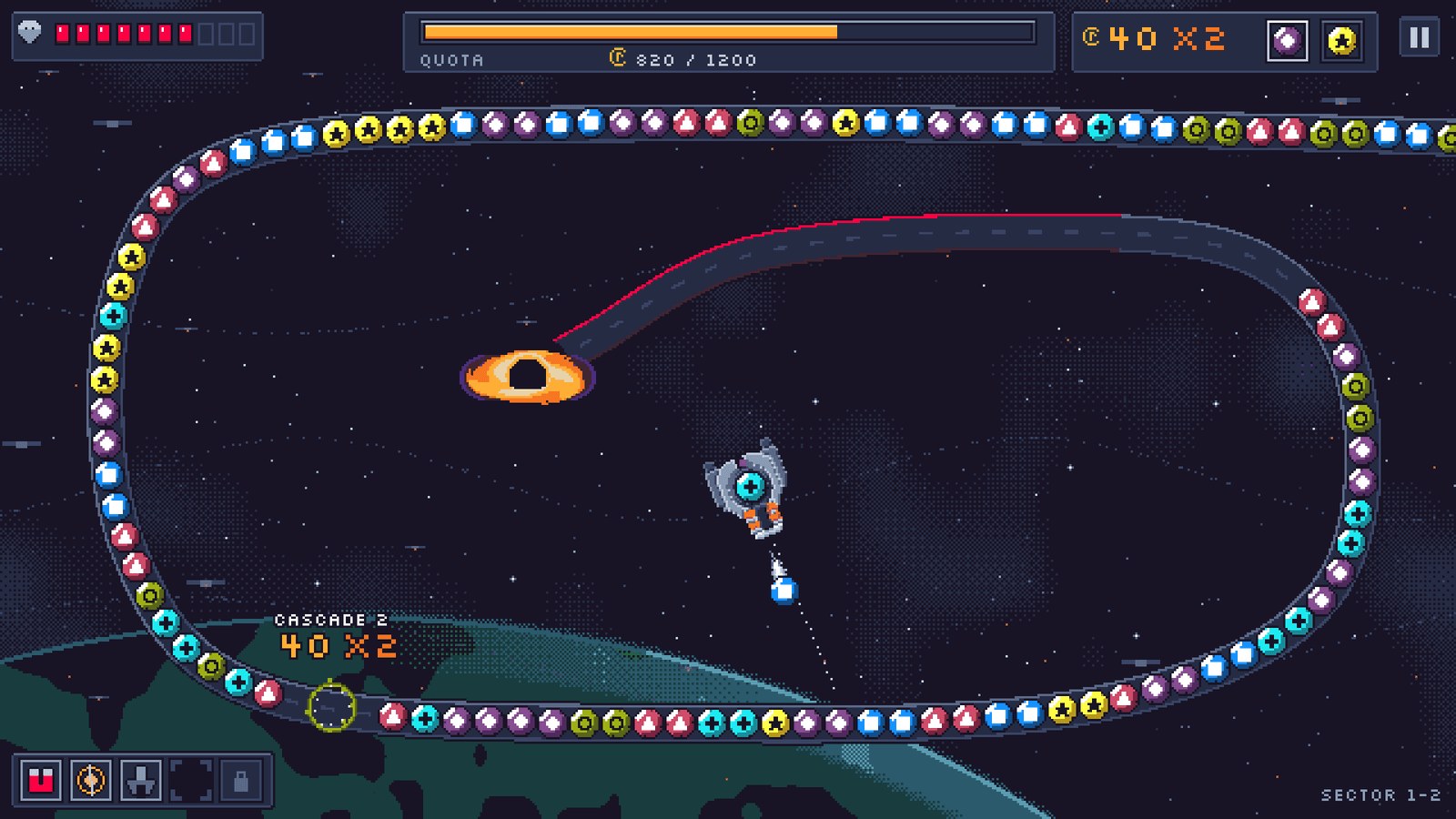 UI’s first mockup of the gameplay screen, before any code existed.